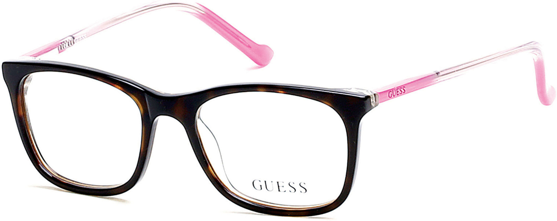 Guess GU9164 Geometric Eyeglasses 052-052 - Dark Havana