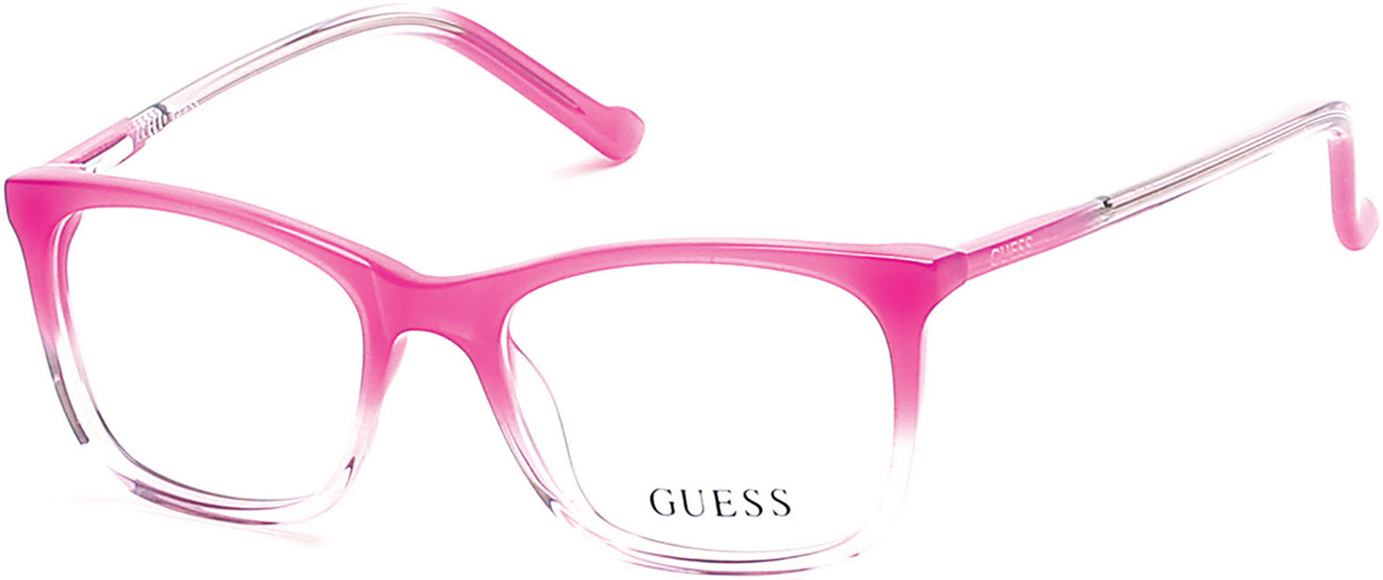 Guess GU9164 Geometric Eyeglasses 072-072 - Shiny Pink
