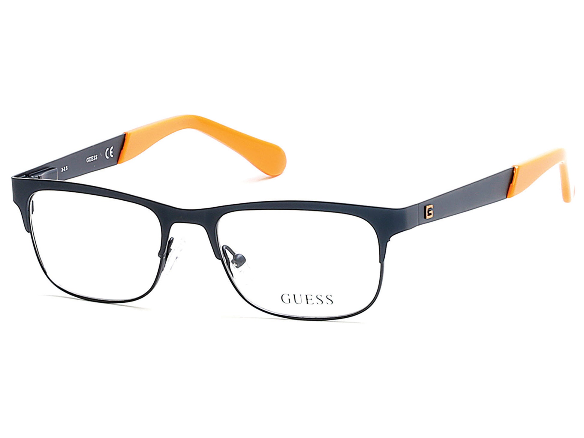 Guess GU9168 Geometric Eyeglasses 091-091 - Matte Blue
