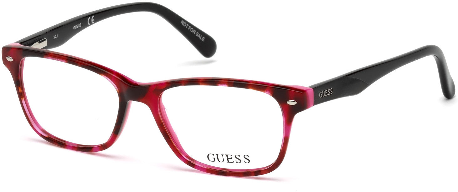 Guess GU9172 Geometric Eyeglasses 074-074 - Pink 