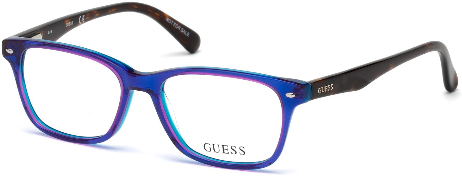 Guess GU9172 Geometric Eyeglasses 083-083 - Violet