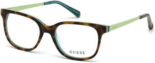 Guess GU9175 Square Eyeglasses 052-052 - Dark Havana