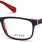 Guess GU9179 Rectangular Eyeglasses 090-090 - Shiny Blue