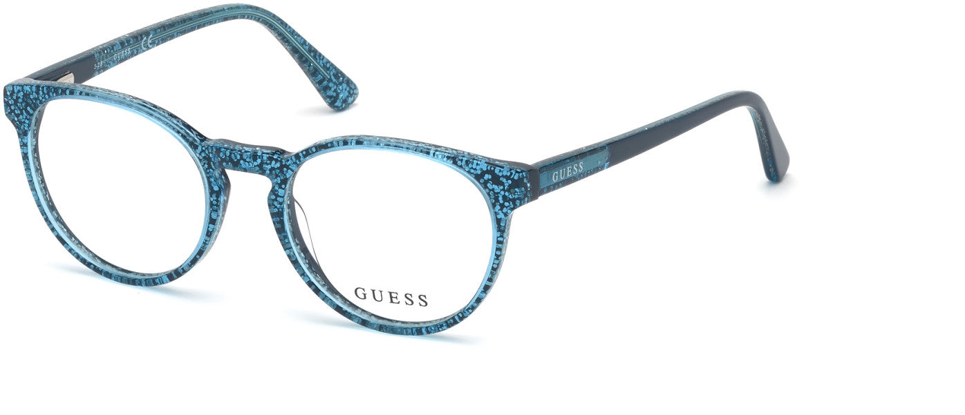 Guess GU9182 Round Eyeglasses 092-092 - Blue