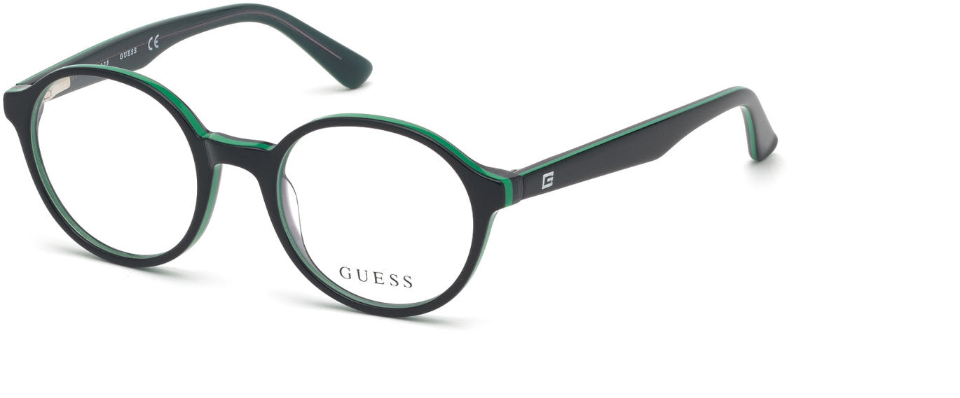 Guess GU9183 Round Eyeglasses 005-005 - Black