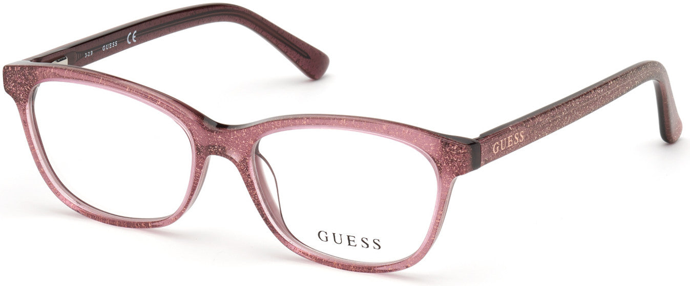 Guess GU9191 Rectangular Eyeglasses 083-083 - Violet
