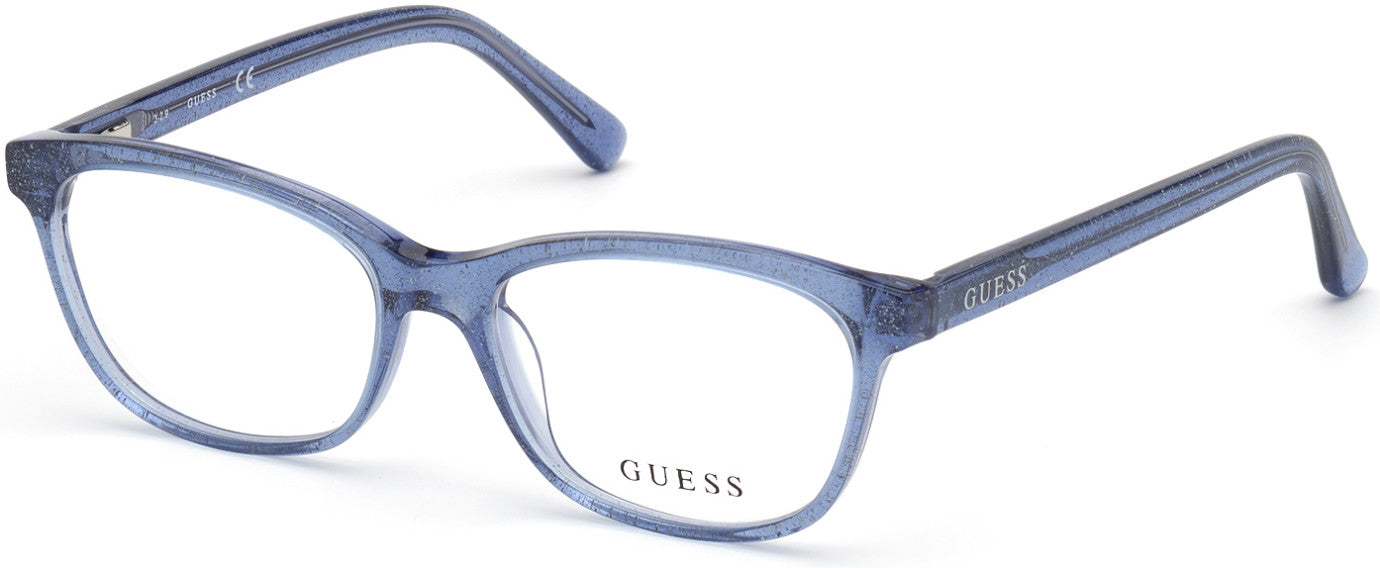 Guess GU9191 Rectangular Eyeglasses 092-092 - Blue