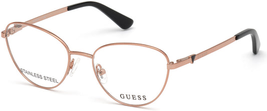 Guess GU9193 Cat Eyeglasses 028-028 - Shiny Rose Gold