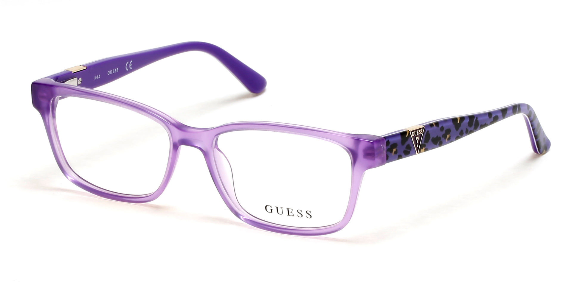 Guess GU9201 Square Eyeglasses 081-081 - Shiny Violet