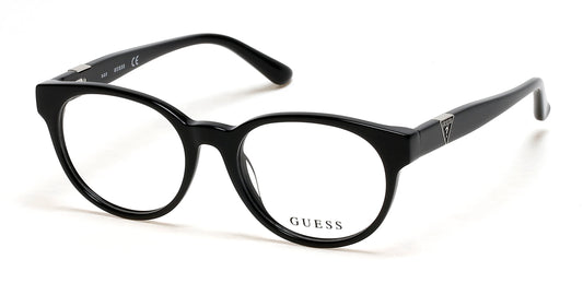Guess GU9202 Round Eyeglasses 001-001 - Shiny Black