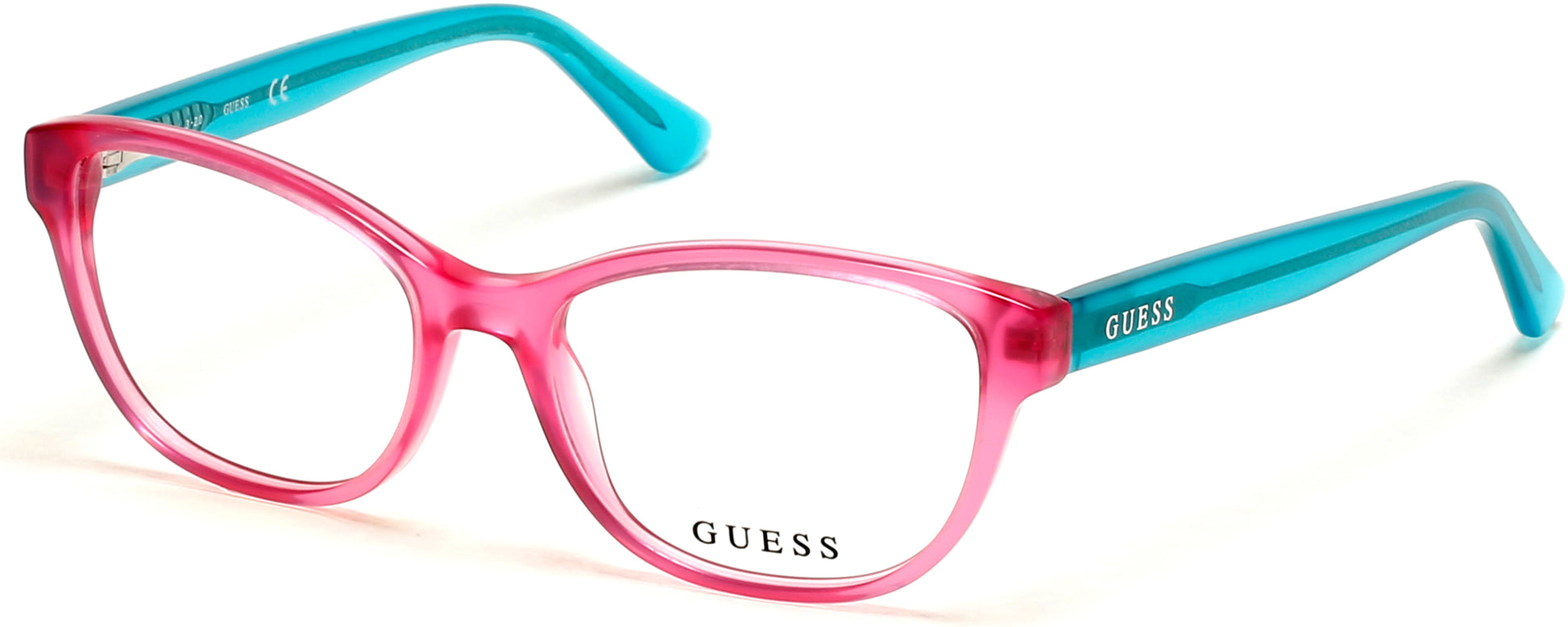 Guess GU9203 Square Eyeglasses 072-072 - Shiny Pink