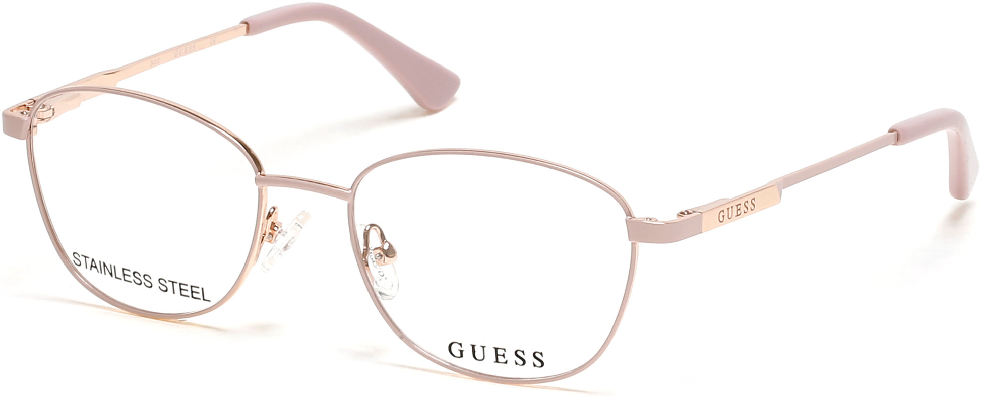 Guess GU9204 Round Eyeglasses 072-072 - Shiny Pink