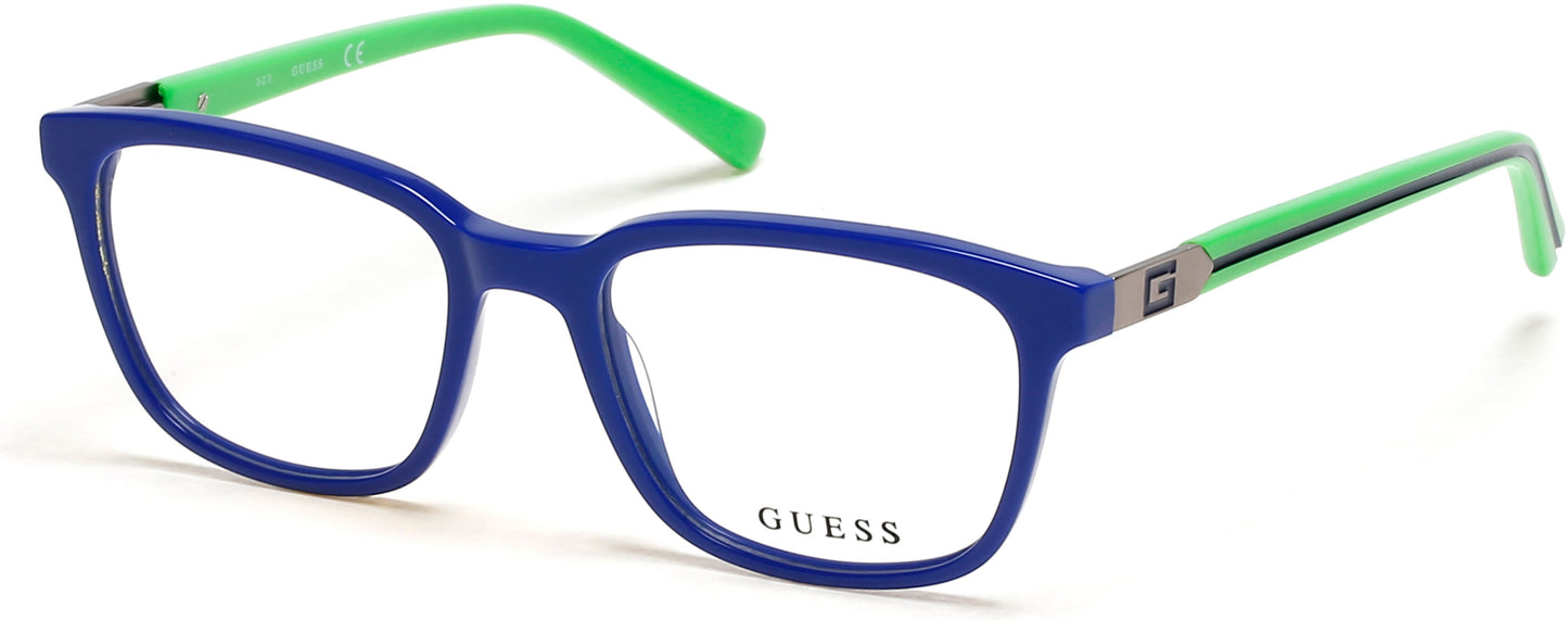 Guess GU9207 Square Eyeglasses 090-090 - Shiny Blue