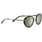 Serengeti Geary Sunglasses  Shiny Dark Gunmetal Black Shiny Acetate Medium, Large