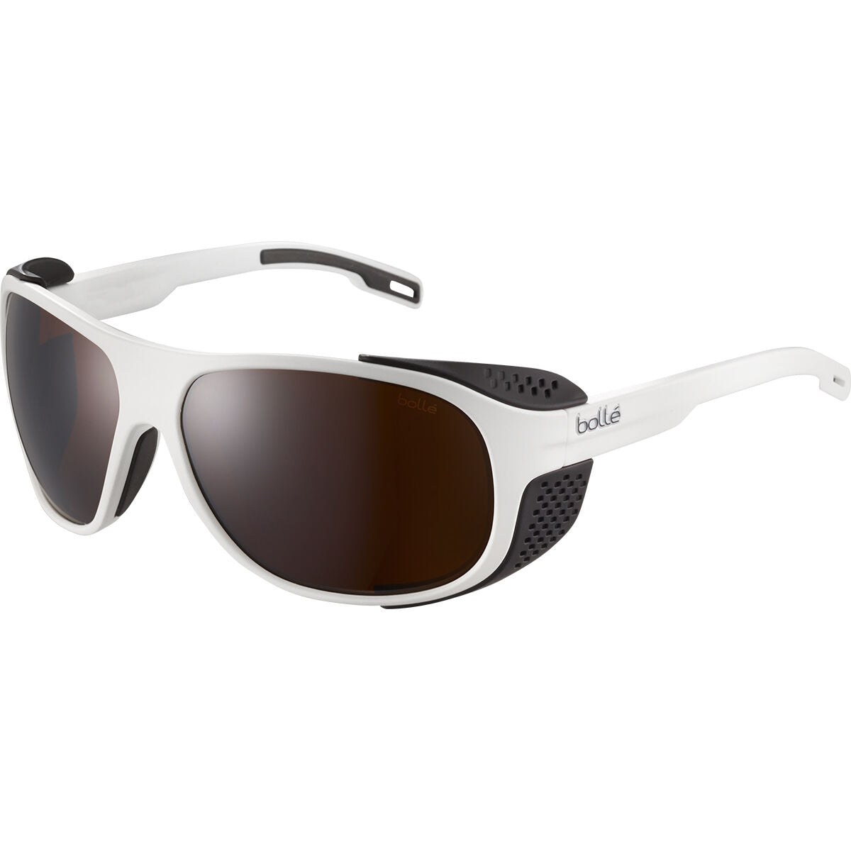 Bolle Graphite Sunglasses  Matte White X Black Bolle 100 Gun One Size