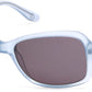 Harley-Davidson HD0300X Round Sunglasses 84A-84A - Shiny Light Blue / Smoke