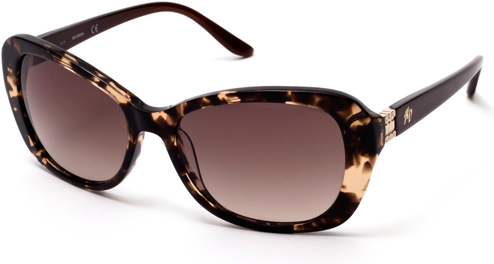Harley-Davidson HD0306X Sunglasses 53F-53F - Blonde Havana / Gradient Brown