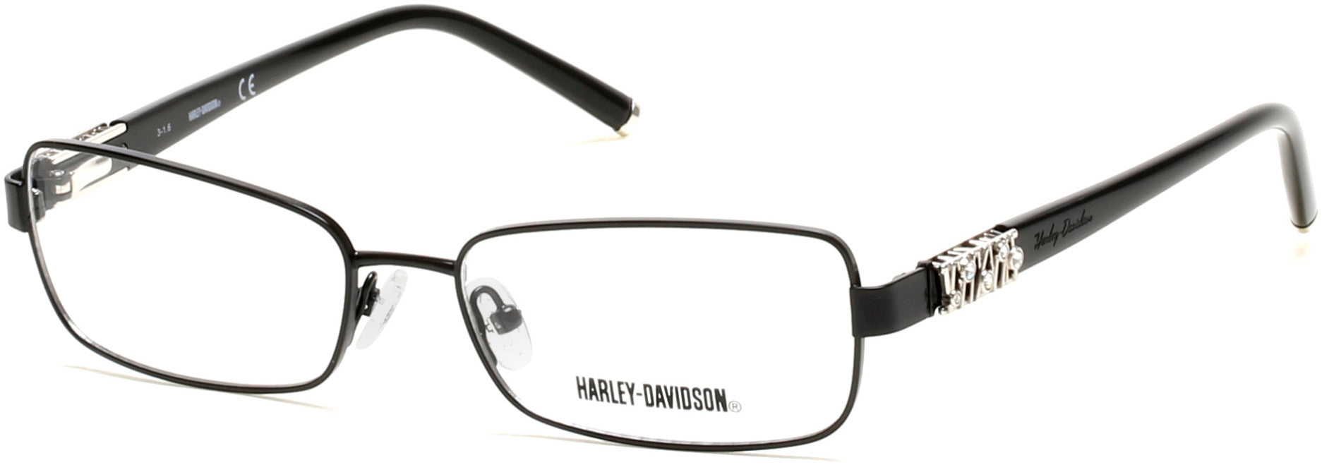 Harley-Davidson HD0536 Geometric Eyeglasses 002-002 - Matte Black