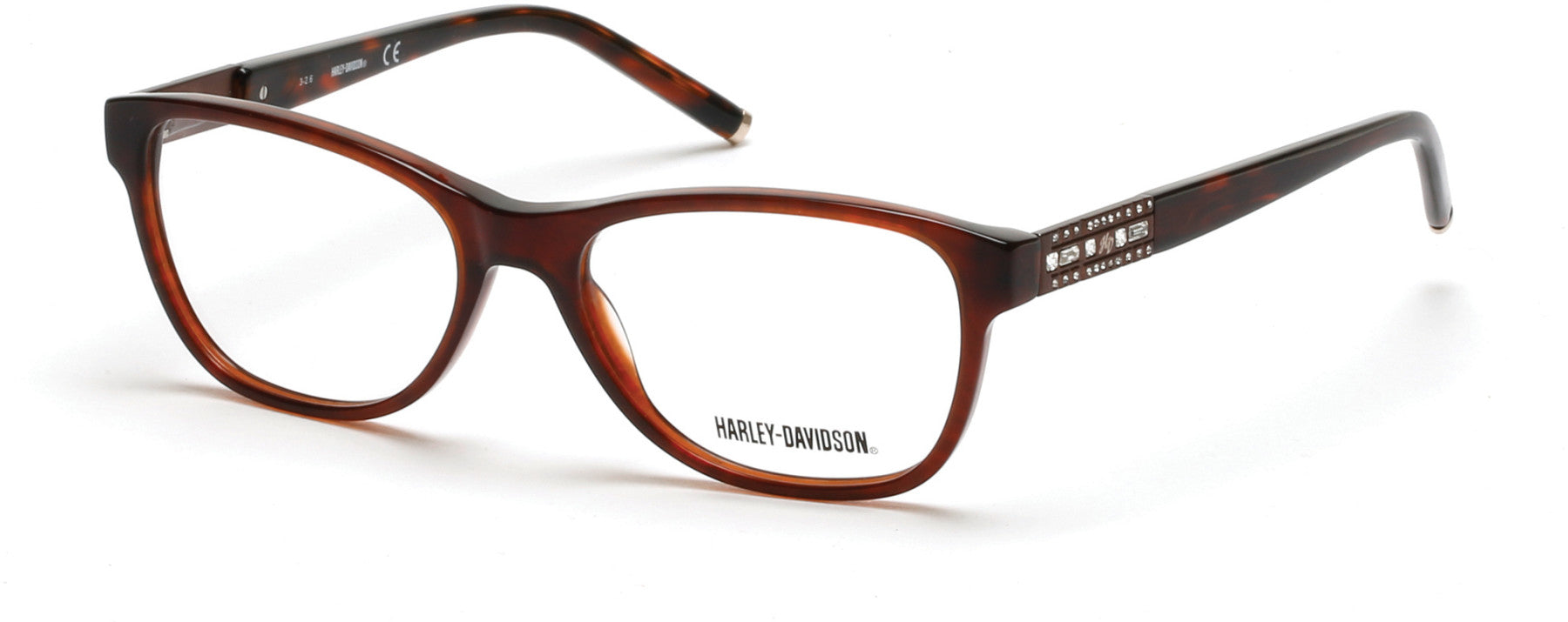 Harley-Davidson HD0539 Eyeglasses 048-048 - Shiny Dark Brown