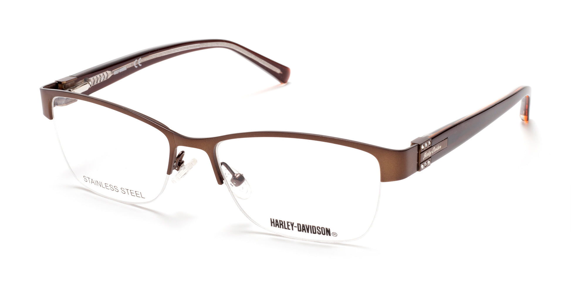 Harley-Davidson HD0545 Butterfly Eyeglasses 046-046 - Matte Light Brown