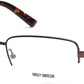 Harley-Davidson HD0734 Eyeglasses 009-048 - Shiny Dark Brown