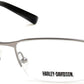 Harley-Davidson HD0748 Rectangular Eyeglasses 009-009 - Matte Gunmetal
