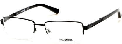 Harley-Davidson HD0750 Geometric Eyeglasses 002-049 - Matte Dark Brown