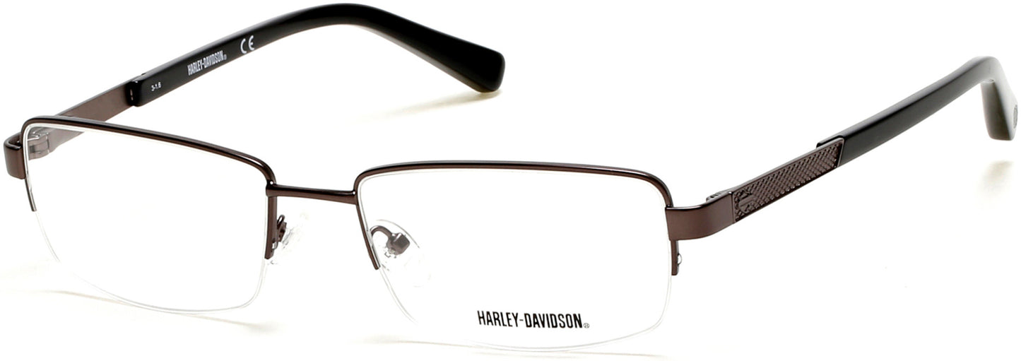 Harley-Davidson HD0750 Geometric Eyeglasses 009-009 - Matte Gunmetal