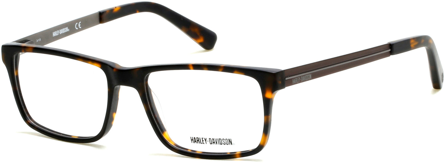 Harley-Davidson HD0752 Geometric Eyeglasses 052-052 - Dark Havana