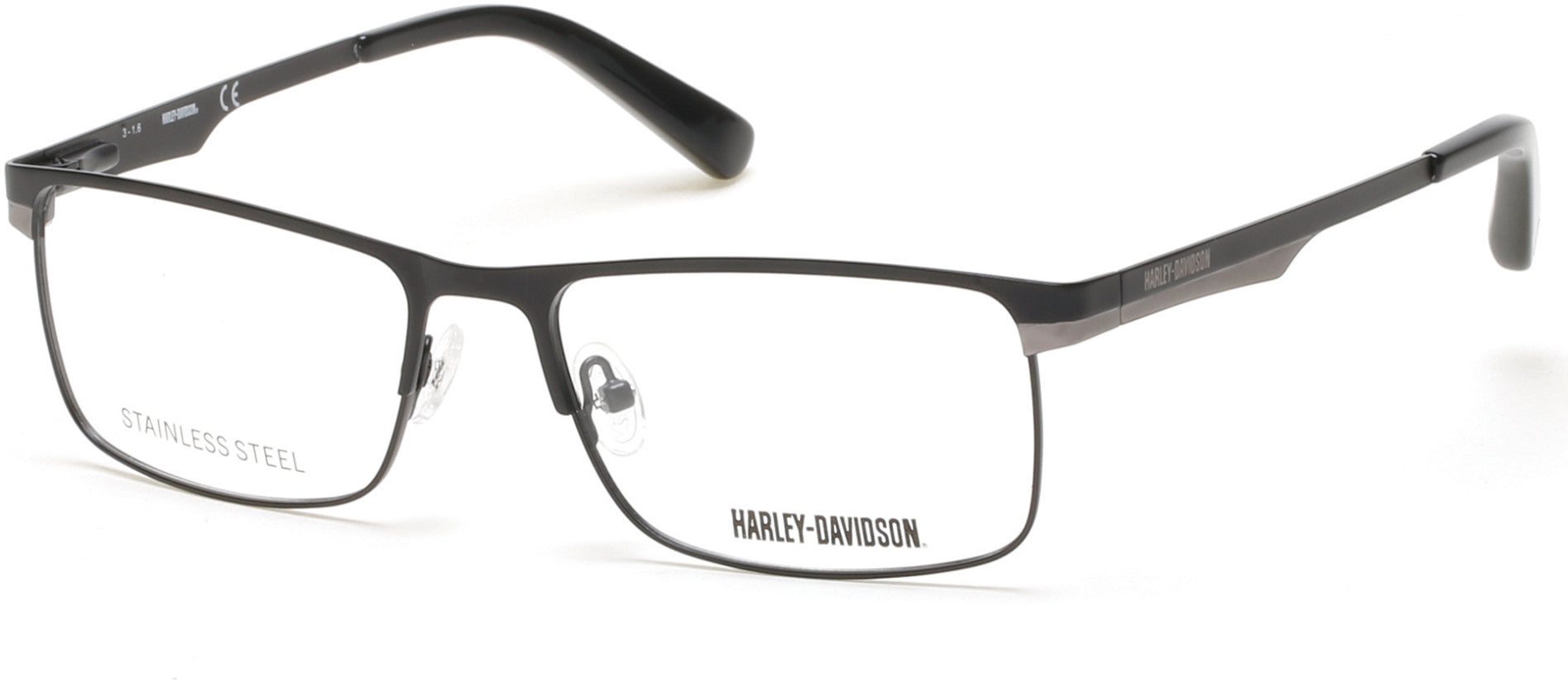 Harley-Davidson HD0753 Geometric Eyeglasses 002-002 - Matte Black