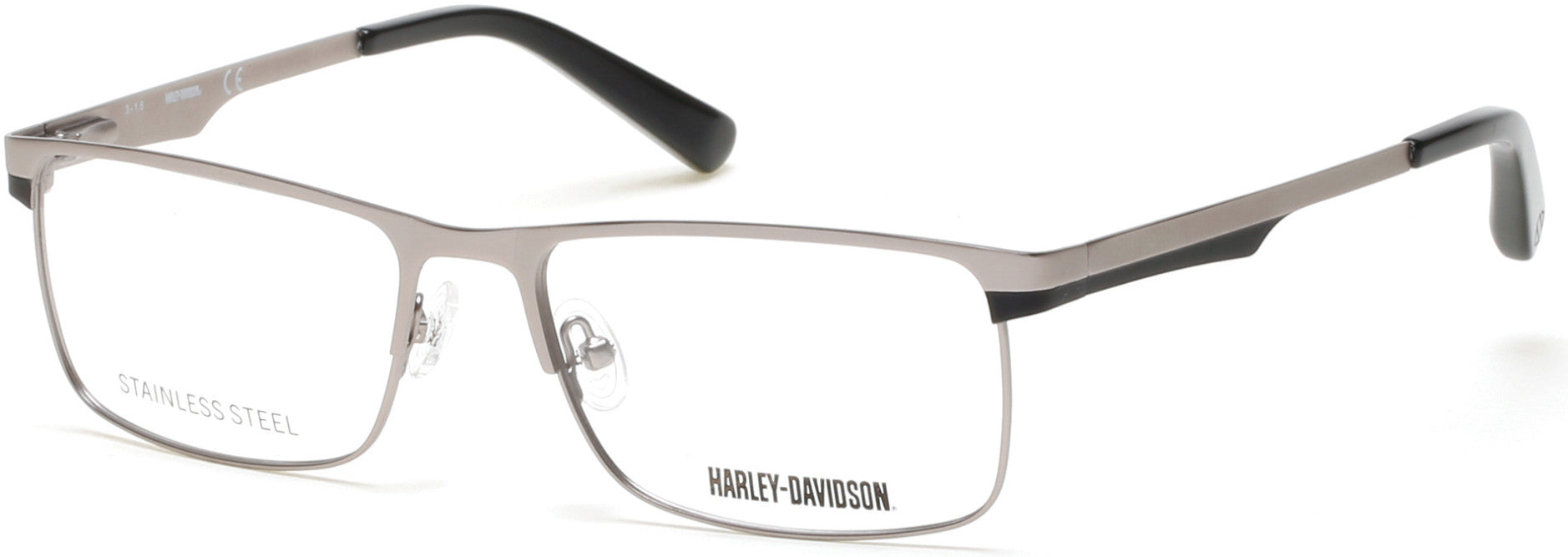 Harley-Davidson HD0753 Geometric Eyeglasses 009-009 - Matte Gunmetal