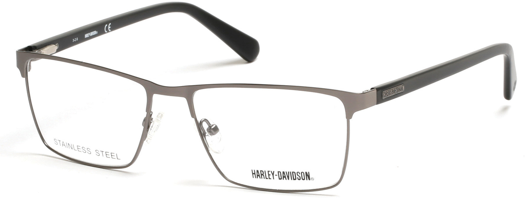 Harley-Davidson HD0757 Eyeglasses 007-007 - Matte Dark Nickeltin