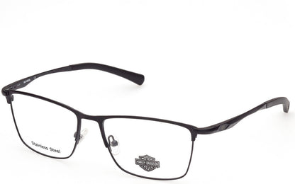 Harley-Davidson HD0821 Rectangular Eyeglasses 002-002 - Matte Black