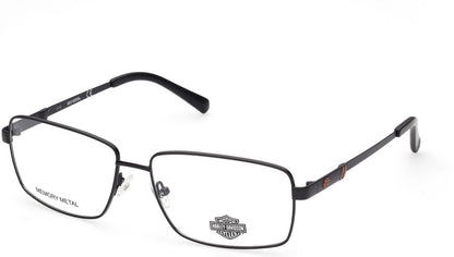 Harley-Davidson HD0855 Rectangular Eyeglasses 002-002 - Matte Black