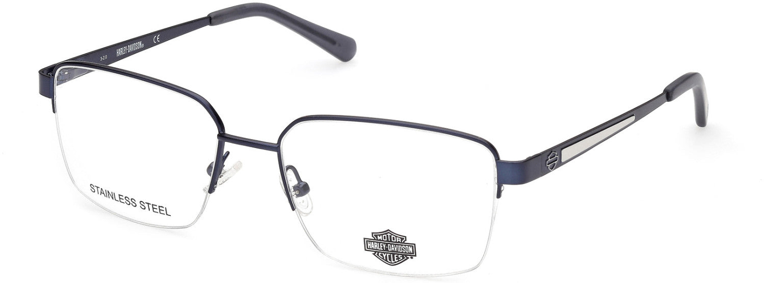 Harley-Davidson HD0882 Square Eyeglasses 091-091 - Matte Blue