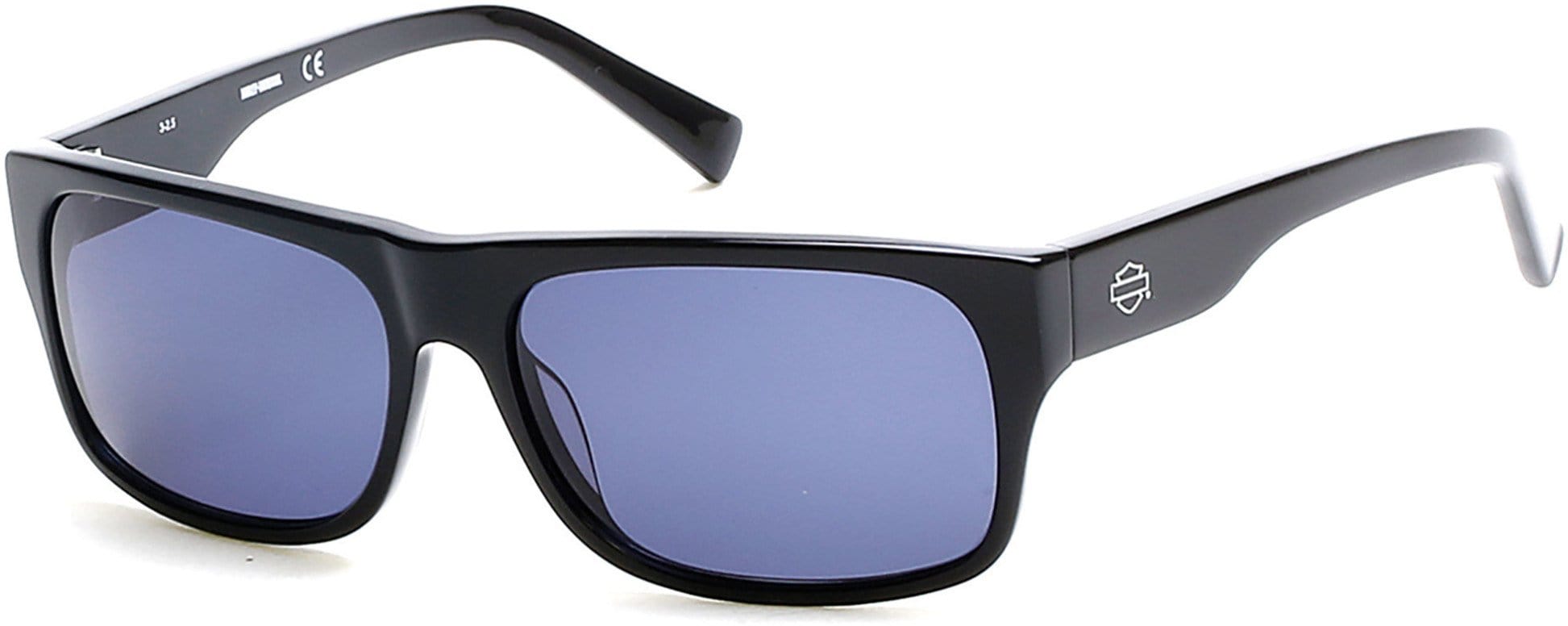 Harley-Davidson HD0905X Sunglasses 01V-01V - Shiny Black  / Blue