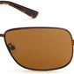 Harley-Davidson HD0909X Geometric Sunglasses 49E-49E - Matte Dark Brown / Brown
