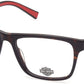 Harley-Davidson HD9008 Rectangular Eyeglasses 052-052 - Dark Havana