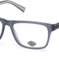 Harley-Davidson HD9008 Rectangular Eyeglasses 091-091 - Matte Blue