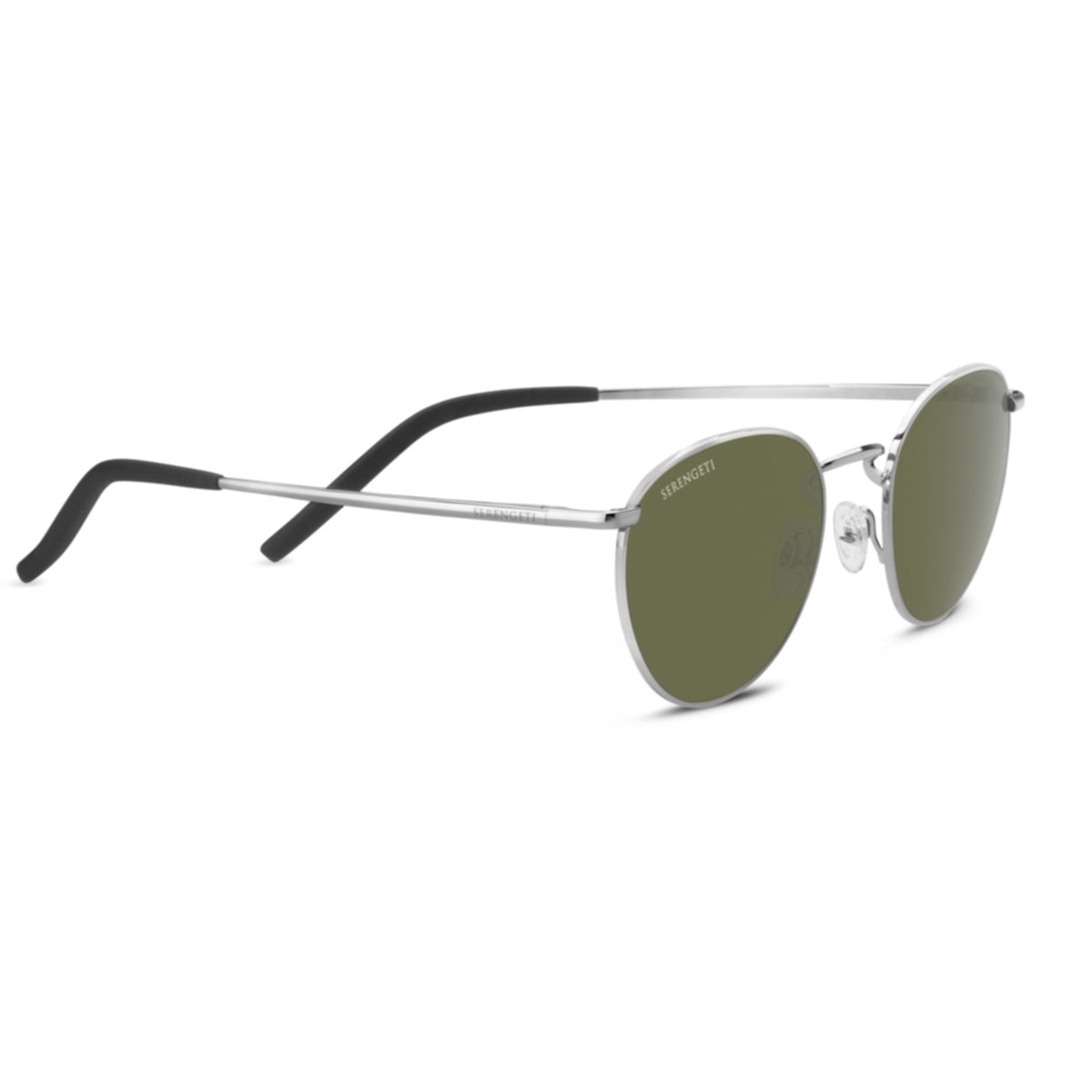 Serengeti Hamel Sunglasses  Shiny Silver Medium