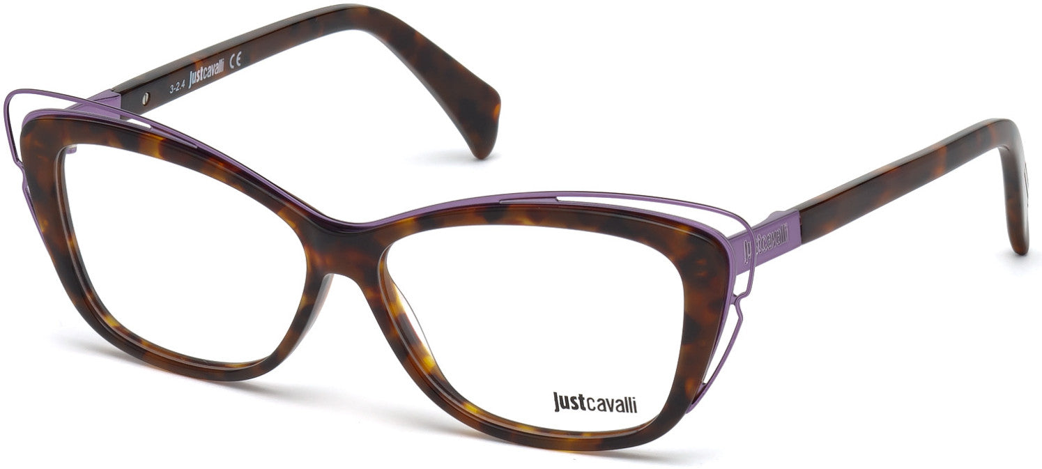 Just Cavalli JC0704 Butterfly Eyeglasses 053-053 - Blonde Havana