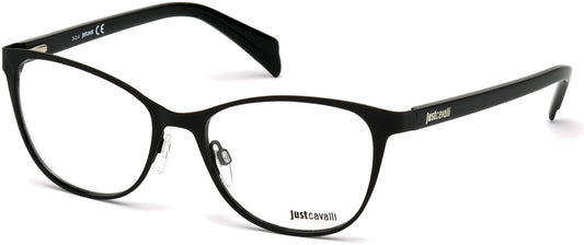 Just Cavalli JC0711 Butterfly Eyeglasses 001-001 - Shiny Black