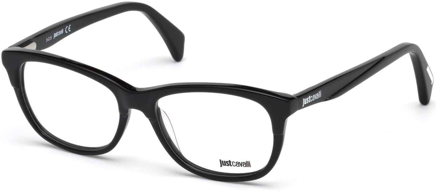 Just Cavalli JC0749 Geometric Eyeglasses 001-001 - Shiny Black