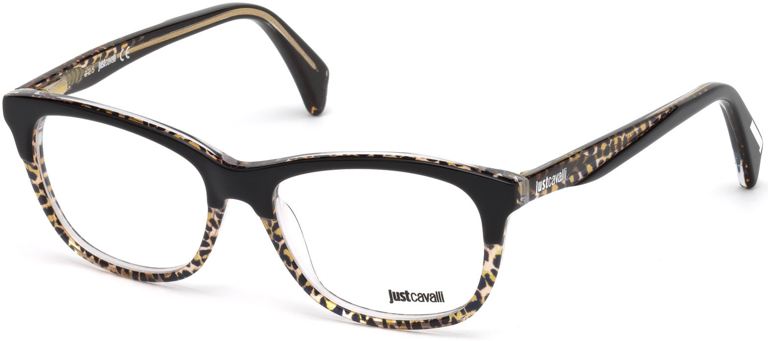 Just Cavalli JC0749 Geometric Eyeglasses 047-047 - Light Brown