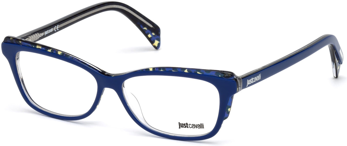 Just Cavalli JC0771 Oval Eyeglasses 092-092 - Blue