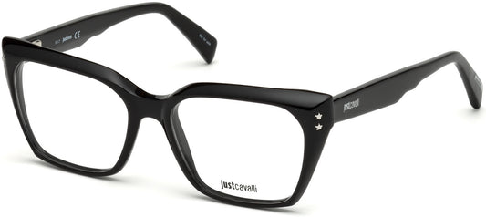 Just Cavalli JC0810 Square Eyeglasses 001-001 - Shiny Black