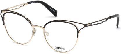 Just Cavalli JC0860 Round Eyeglasses 005-005 - Black