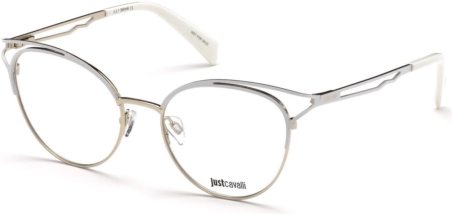 Just Cavalli JC0860 Round Eyeglasses 024-024 - White