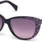 Just Cavalli JC646S Cat Sunglasses 83W-83W - Violet / Gradient Blue