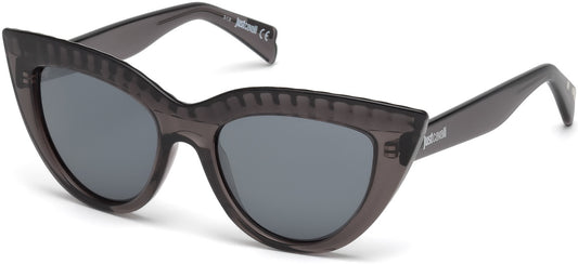 Just Cavalli JC746S Geometric Sunglasses 20C-20C - Grey / Smoke Mirror